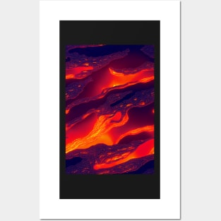 Hottest pattern design ever! Fire and lava #4 Posters and Art